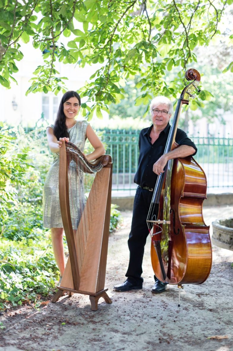 Duo Funambule : harpe et contrebasse