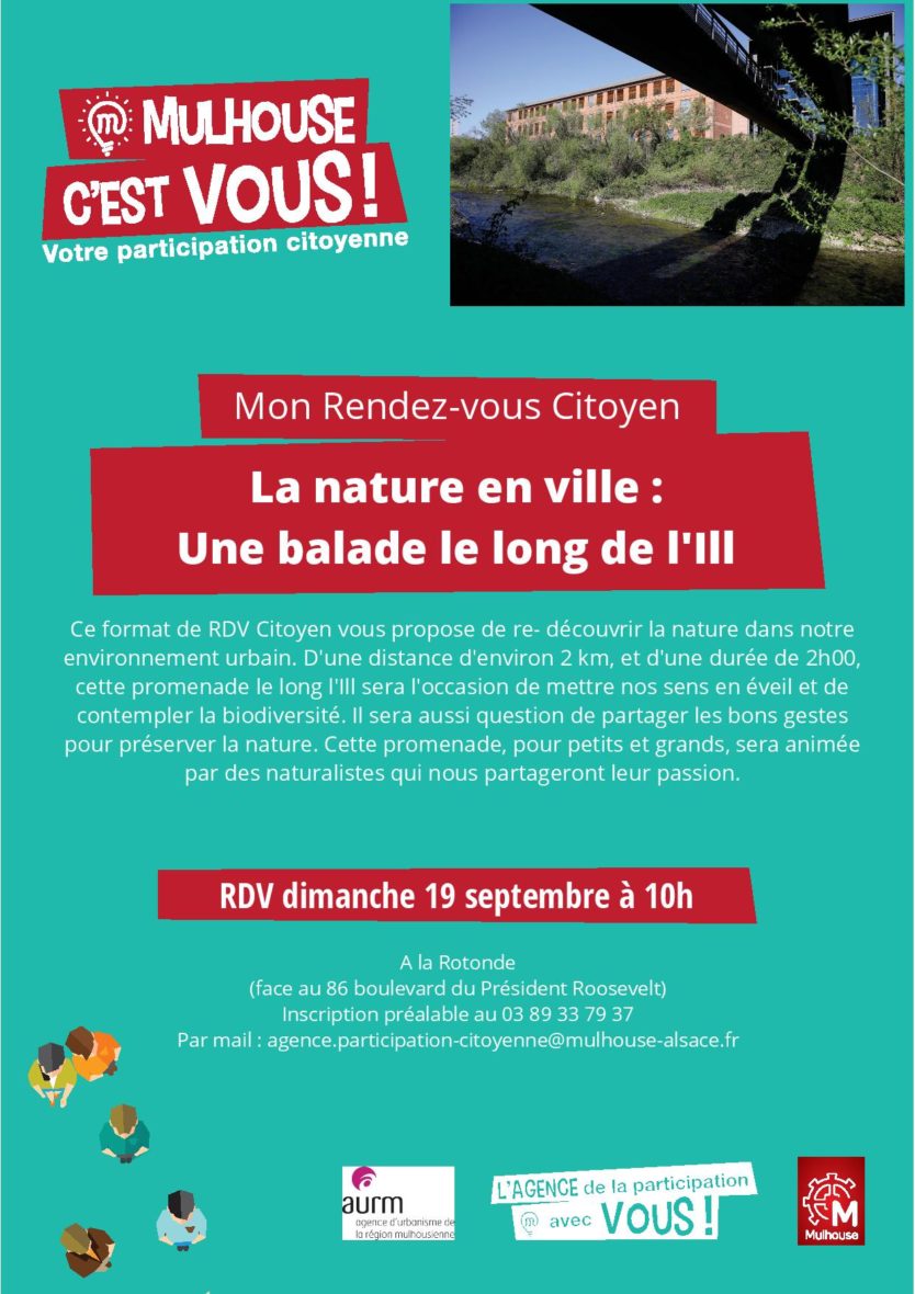 RDV Citoyens : La nature en ville : une balade le long de l’Ill