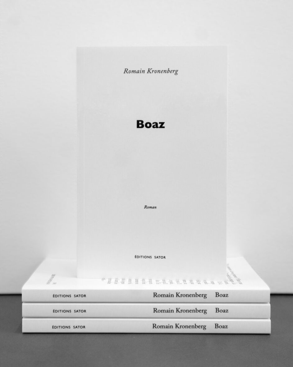 Diffusion du livre BOAZ de Romain Kronenberg en amont de l'exposition
