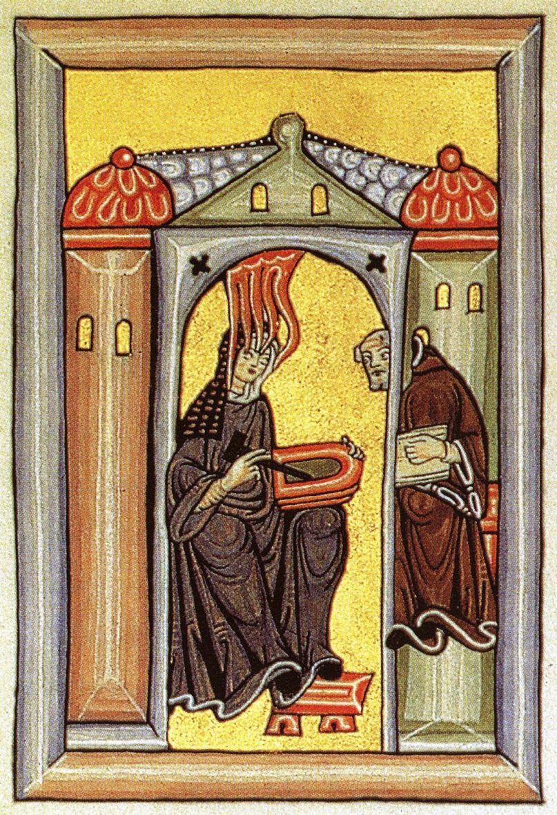 Hildegarde de Bingen, en perspective avec des œuvres de Notker Balbulus