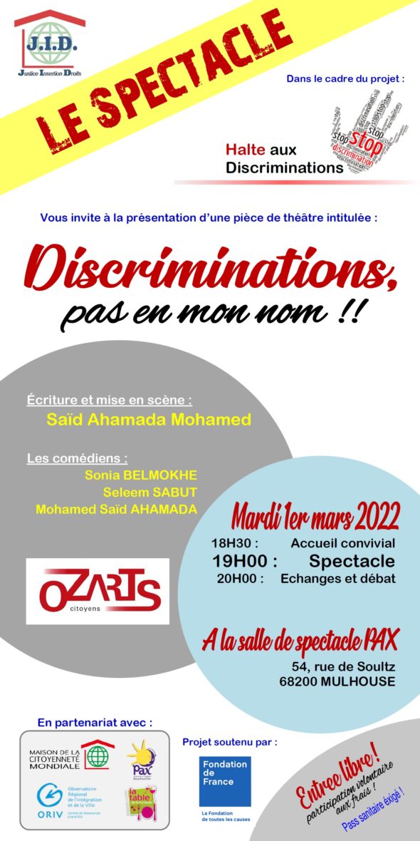 Spectacle de sensibilisation - Halte aux discriminations !