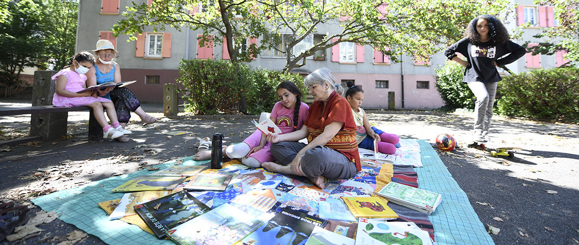 Drouot : une bibliothèque de rue pour partager du temps avec les enfants | M+ Mulhouse