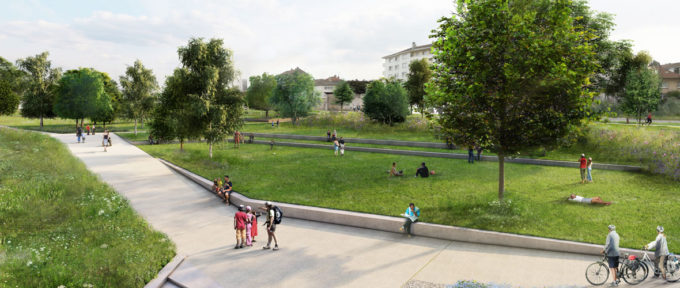 Les travaux du futur parc des Terrasses du musée se poursuivent