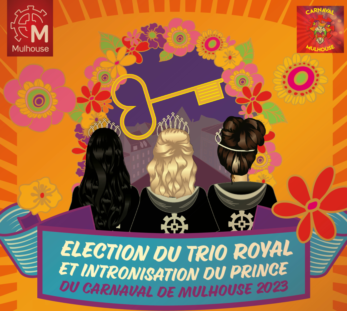 Election du Trio royal et intronisation du Prince du Carnaval de Mulhouse 2023