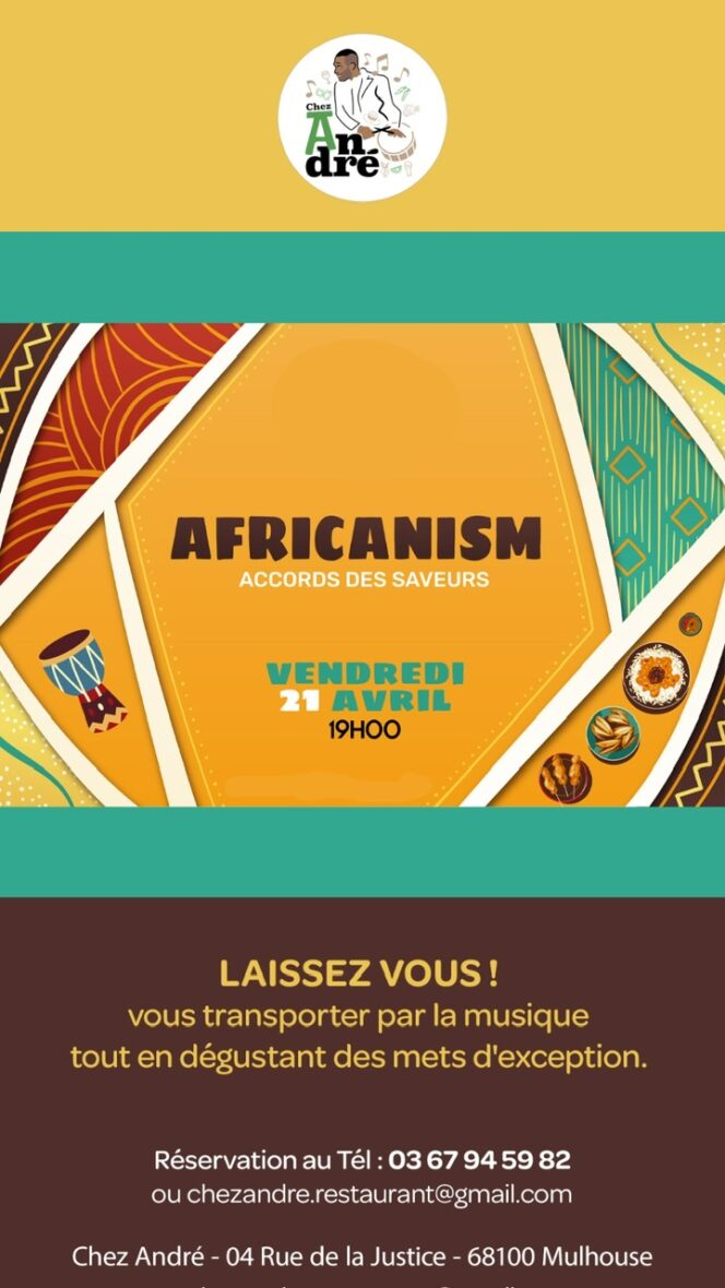 Soirée Repas Dansant Africanism Accord des Saveurs chez André