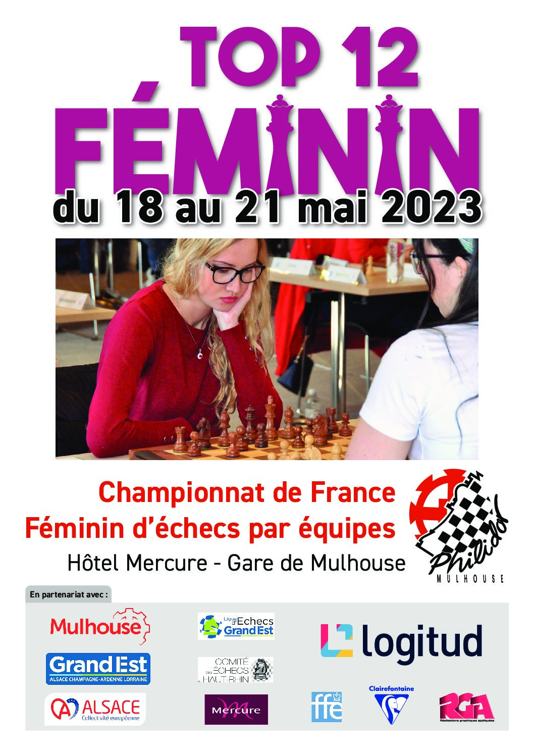 Championnat de France féminin d’échecs par équipes – TOP 12 Féminin