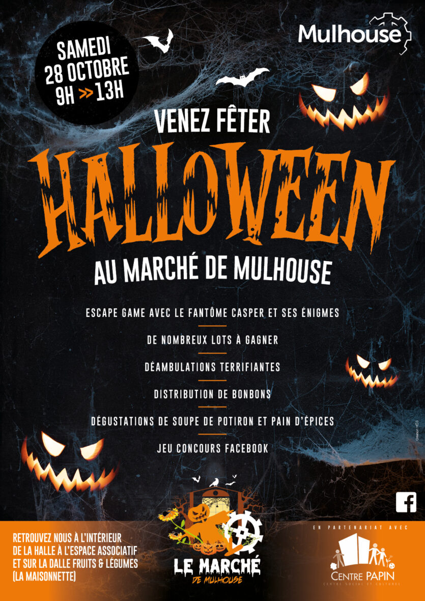 Venez fêter Halloween au Marché de Mulhouse !