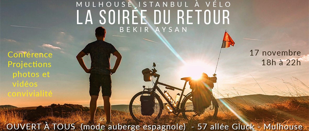 Mulhouse - Istanbul à vélo, la soirée du retour