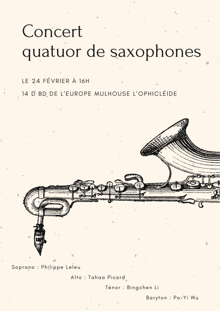 Concert du Quatuor de saxophones