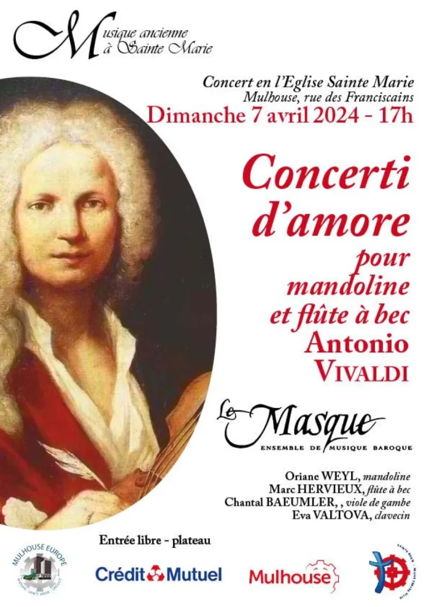 « Concerti d’Amore pour mandoline et pour flûte d’ Antonio Vivaldi »
