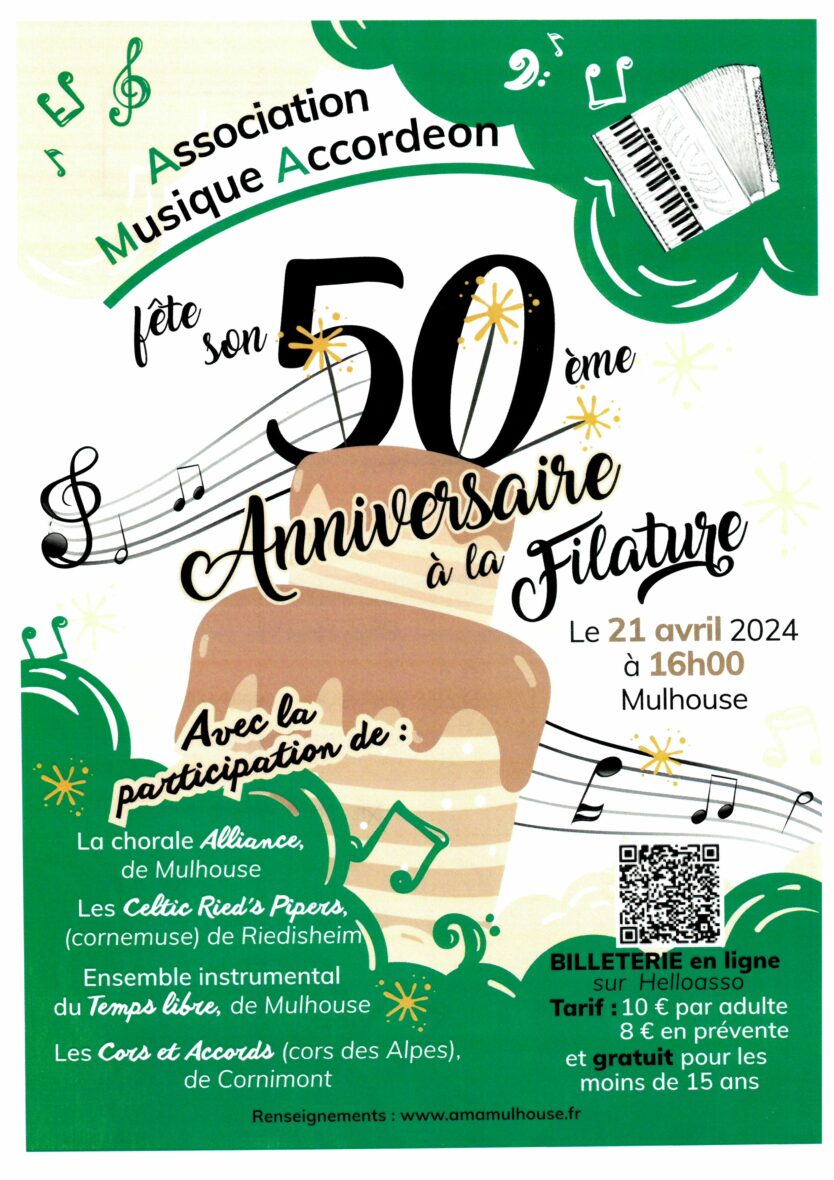 Concert du 50ème anniversaire de l'Association Musique et Accordéon