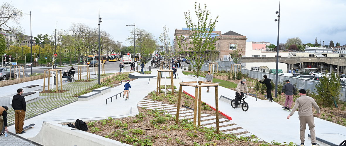 Skate, BMX, trottinette… Les riders ont leur street-park ! | M+ Mulhouse